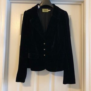 Juicy Couture Black Velvet Blazer